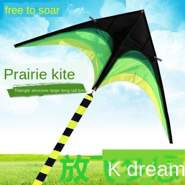 

weifang 2 m triangle prairie weifang new kite large kite line wheel breeze easy to fly new