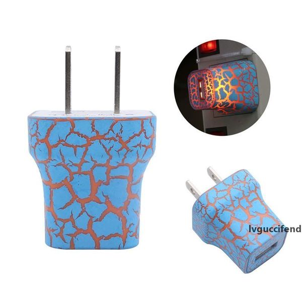 

led color light 5v1a single port usb color crack charger