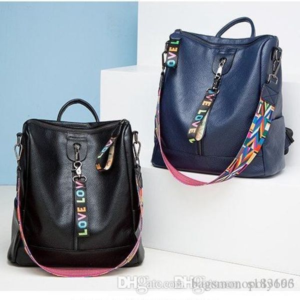 

genuine leather 2018 men women's backpack famous backpack designer lady backpacks bags women men back pack 2 colors