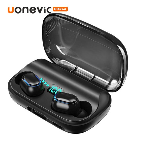 

t11 tws wireless headphones bluetooth 5.0 in-ear earphone 3300mah charging bin stereo earbuds ipx7 sport waterproof headset pk f9