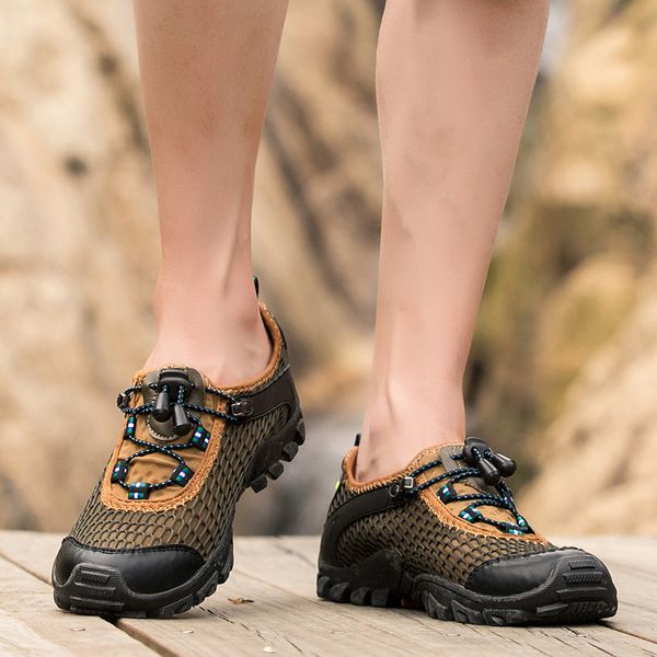 

летний мужская случайные походная дышащая сетка обувь спорта на открытом воздухе восхождения спортивной обуви быстро высыхающий альпинизм об