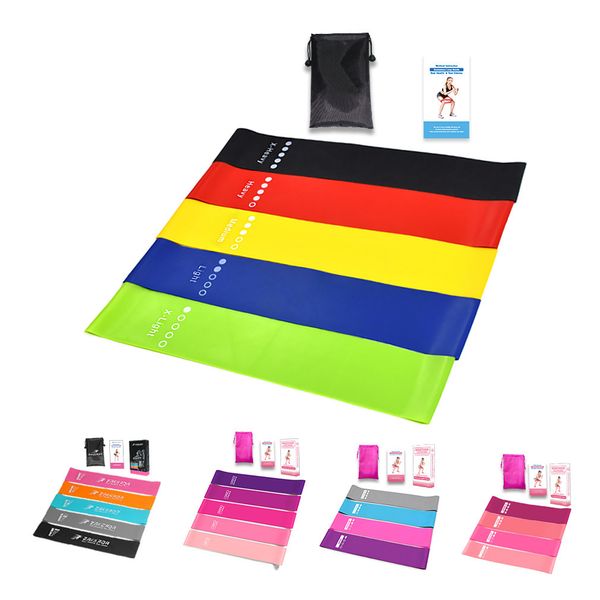 

natural latex fitness elastic resistance band yoga elastic rope stretching exercise tension band with customizable logo