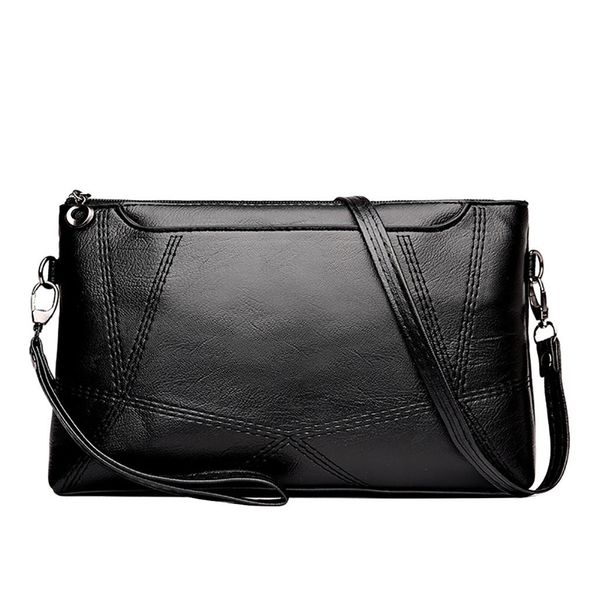 

fashion leather day clutch single shoulder crossbody bags stitching small square bags soild messenger bags dropship