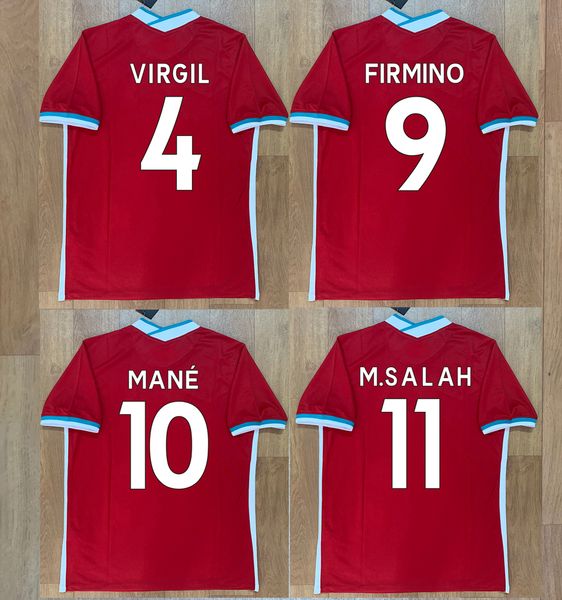 

toq 2020 21 m.salah soccer jersey firmino mohamed mane virgil keita soccer uniform football shirt, Black;yellow