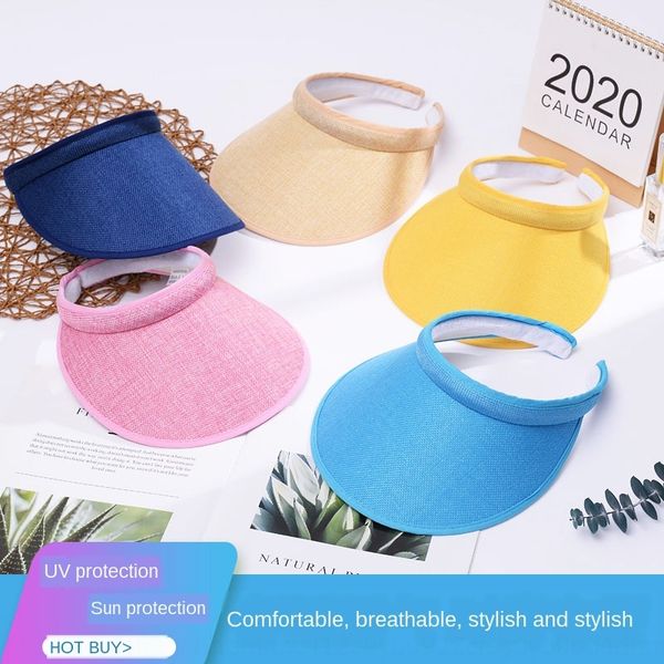 

self-support empty outdoor sports sunshade hat children's outdoor sports male sunshade sunscreen travel sun beach leisure, Blue;gray