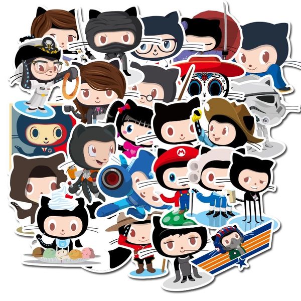 

25 pcs skateboard stickers ocs for cat car lappad bicycle motorcycle ps4 phone luggage decal pvc guitar helmet notebook stickers