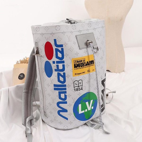 

fast delivery womens bag mochila luxury designer backpacks style women leather drawstring bucket bag large capacity casual travel rucksack