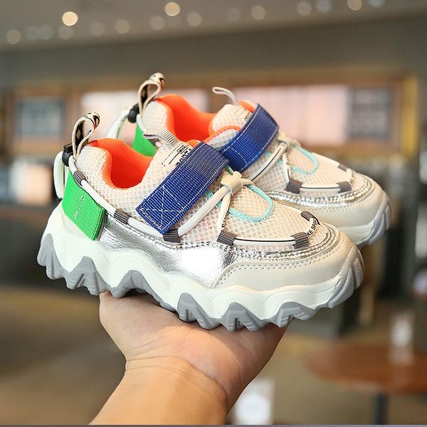 

sports 2020 new fashion all-match comfortable magic sticker male and female ins father's magic children's children's shoes sh, Black