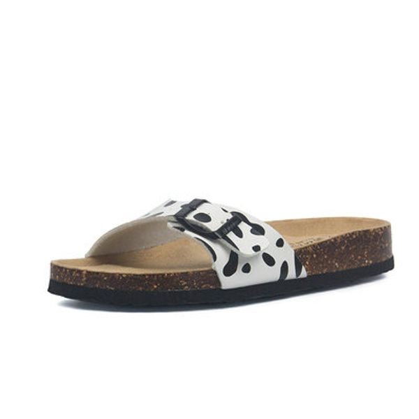 

2020 new fashion summer cork slipper sandals women casual beach mixed color flip flops slides shoe flat with, Black