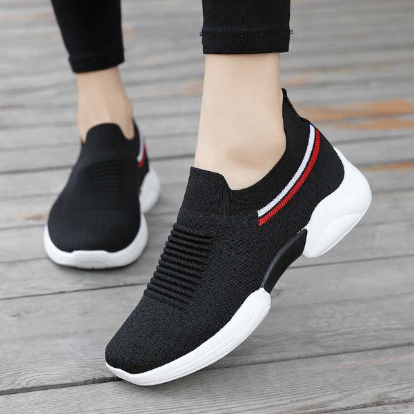 

soft women shoes running air mesh breathable shoes fashion platform slip-on sneaker light weight gym dance sports women