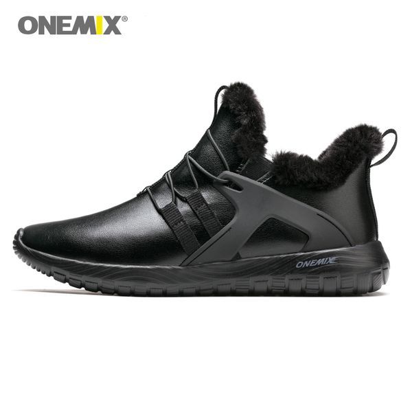 

men winter boots with fur 2020 warm snow boot men footwear in classic black athletic shoes outdoor jogging sneakers casual shoe