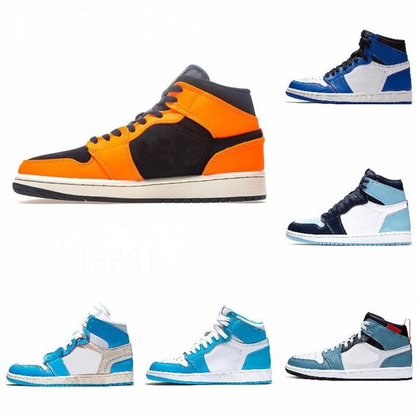 

new 1s high 3 shattered og bred toe banned game royal shoes men 1s shadow sneakers with box j#08-106