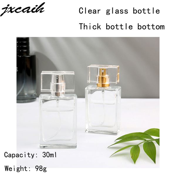 

storage bottles & jars 1pcs 30ml empty refillable portable perfume bottle and traveler glass spray atomizer transparent