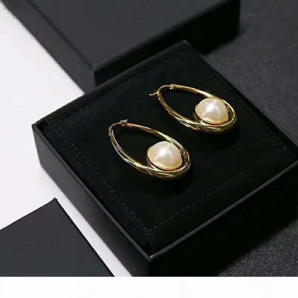 

s new geometric ring fashion pearl designer earrings luxury designer jewelry women earrings, Golden