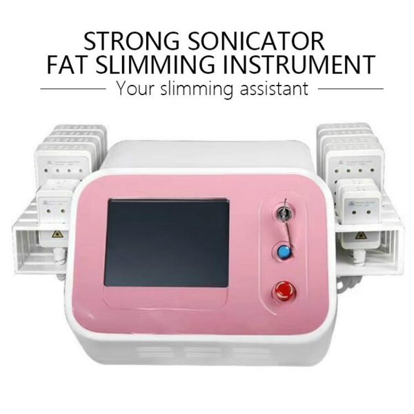 

980nm lipo laser machine diode lipo laser lipolaser fat removal equipment laser liposuction spa salon machine (12 paddles, Black