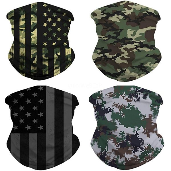 

aossj fashionflag велоспорт магия бандан платке маска глава шея маска шарфы ветрозащитного спорт camouflag face с filtere # 832, Blue;black