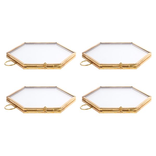 

4pcs hanging floating p frame hexagon art portrait frame wedding