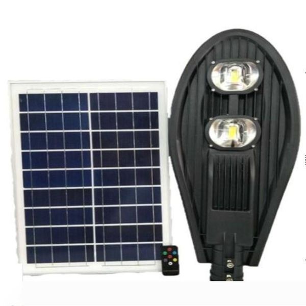 

60w ip65 waterproof timer remote control 35w solar panel power led street light lamp outdoor garden park road industrial lighting wall lamp