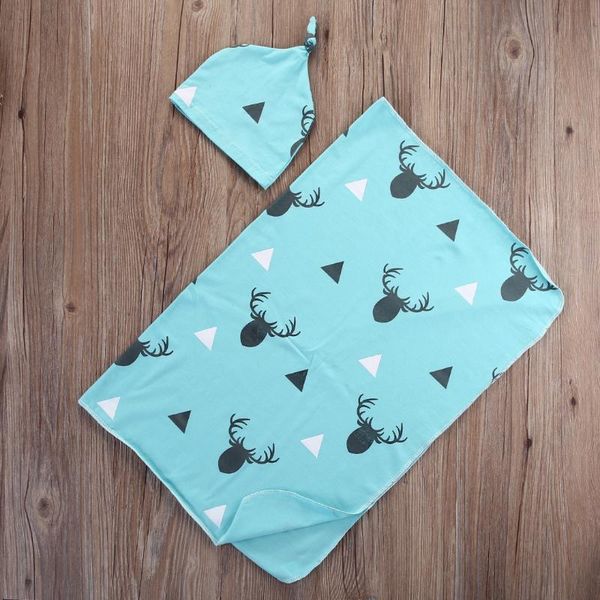 

pudcoco swaddle blanket with extra baby hat bath towel muslin cotton for newborn baby 80x65cm