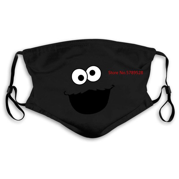

sesame street cookie monster face men print casua print for men mask women kids pm25 mhauk