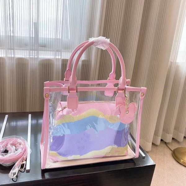 

spring and summer new show women's transparent jelly bag youth fashionable shoulder bag fashion super value handbag