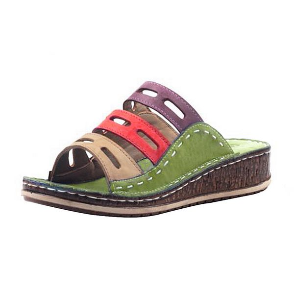 

fashion women summer 2020 sandals shoes strap leisure platform wedges sandals shoes, Black