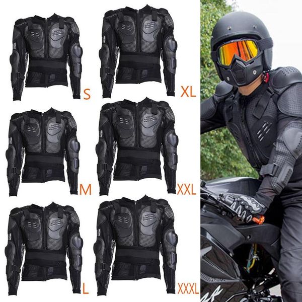 

motorcycle armor jacket full body pe armor shirt jacket body back shoulder protection vest colete with reflective strip