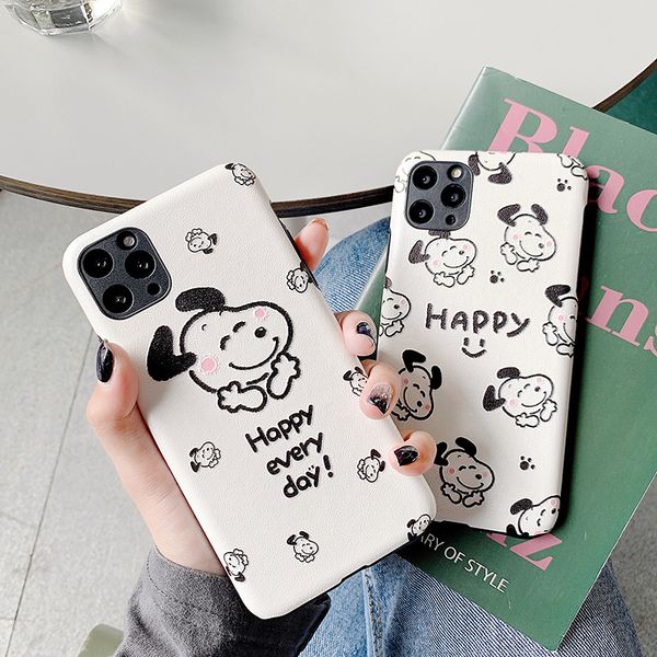 

silk texture cases for huawei p20 p30lite mate20 pro 30 cartoon dog matte cover for honor 8x 9x 10 20pro v20 nova 3 4 5 5i case