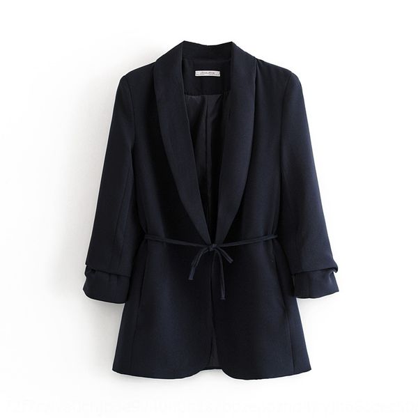 

ijqaj 28td7-27338 women's clothing 2019 new casual style elegant pleated sleeve 28td7-27338 women's clothing coat 2019 new casual, Tan;black