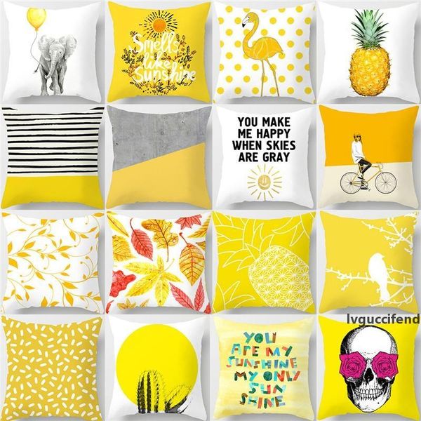 

pineapple peach skin cashmere pillow case fruit sofa bed cushion cover geometry nordic pillowcase home decorative pillow cover