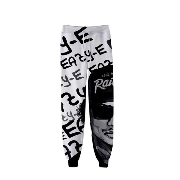 

gangsta rap eazy e men streetwear pants joggers 2020 mens sweatpants ankel-length hip hop track pants trousers dropshipping, Black