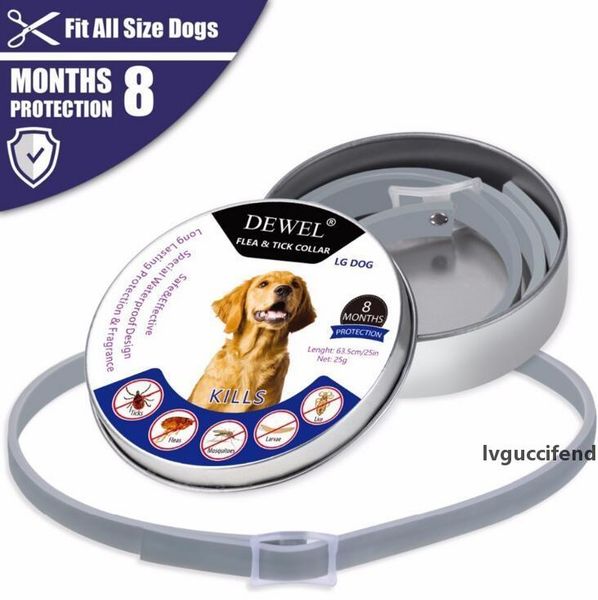 

anti-insect dog collar adjustable anti flea mite acari mosquitoes pet collar solid color dogs neck straps pet supplies health caring cls273