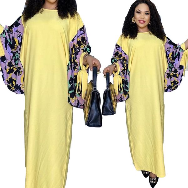 

summer african women 2020 new arrival o-neck polyester plus size long dress, Red