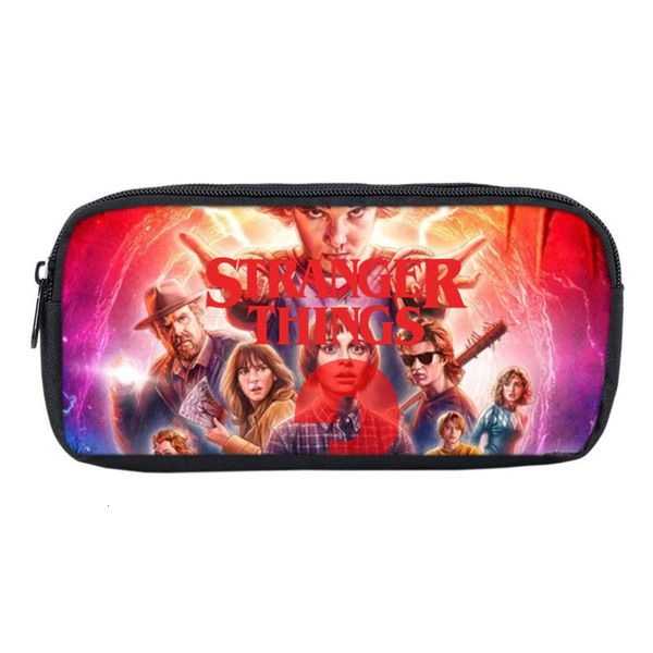 

stranger things pencil case storage cosmetic bag cartoon 3d print kids school supplies stationery make up box anime pen bag