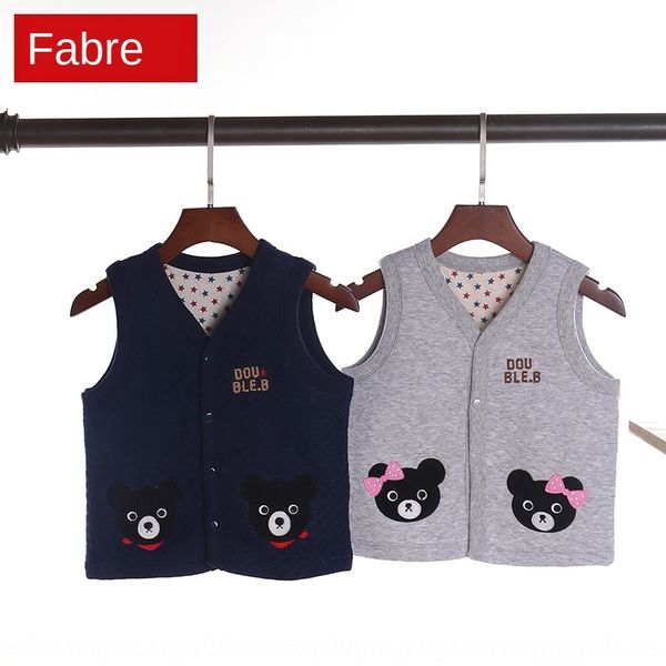 

yxggp children's clothing 2020 new autumn and children's clothing vest winter boys and girls cotton cartoon embroidered vest waist, Camo