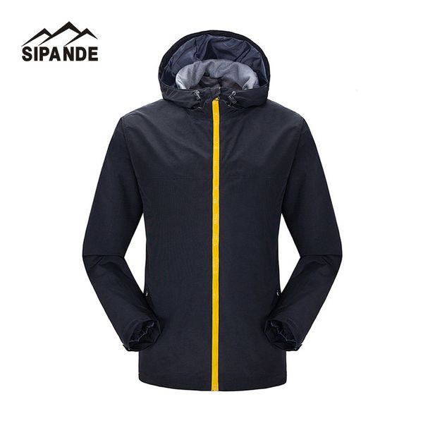 

spring autumn women& men's windproof hiking jackets outerwear sport hoodied camping trekking climbing coats monolayer, Blue;black