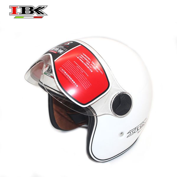 

ибк универсальный мотоциклетный шлем 3/4 anti-uv безопасности scooter электрический велосипед в стиле ретро стиль лето зима белый шлем ибк-7