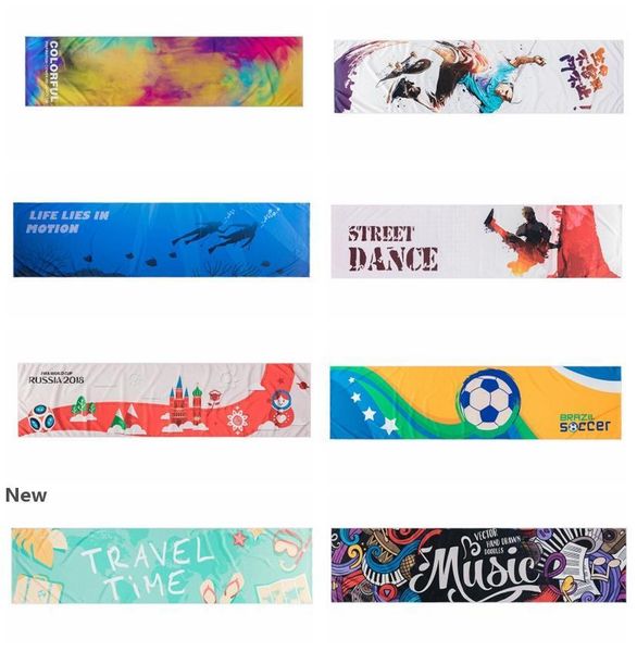 

120*30cm ice cold towel outdoor cooling scarves summer sunstroke sports exercise cool quick dry soft breathable cooling towel zza341