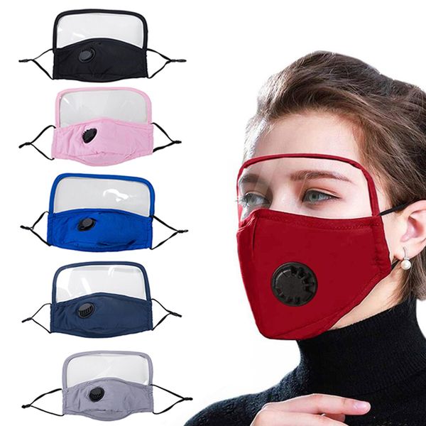 

2 in 1 face mask eyes shield all-around protection cotton masks eye washable reusable face mask with protective face shield 2020 new design