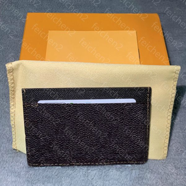

card holder france women men canvas brown pairs checkered casual fashion black plaid canvas leather fast shipping whit box, Brown;gray