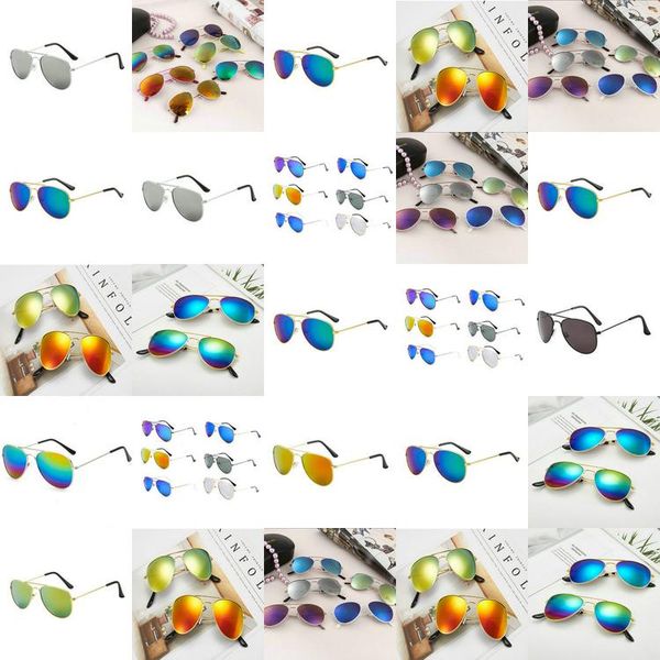 

girls colorful reflective yurt kids baseball glasses lentes pequenos de sol bambini con occhiali da vista lunette de soleil nouveau lyzvi