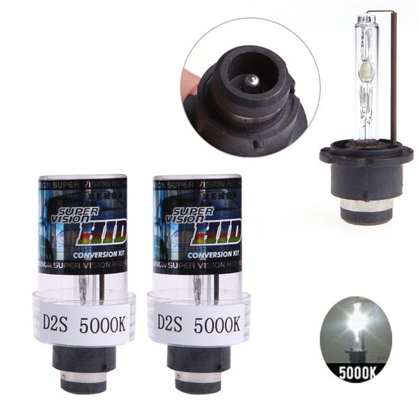 

new 2pcs headlight 35w 5000k d2s / d2c replacement hid car blanc phare ampoules car light source