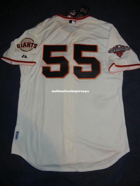 

retro majestic #55 tim lincecum san francisco jersey bumgarner 2012 ws mens stitched baseball jerseys, Gray