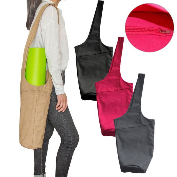 

canvas yoga mat bag ergonomic durable multifunctional carry bag sports bags edf88
