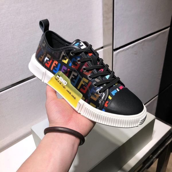 

2019k luxury men's trend casual shoes, custom-made wild sports shoes, lace-up shoes, original packaging delivery 38-45, Black