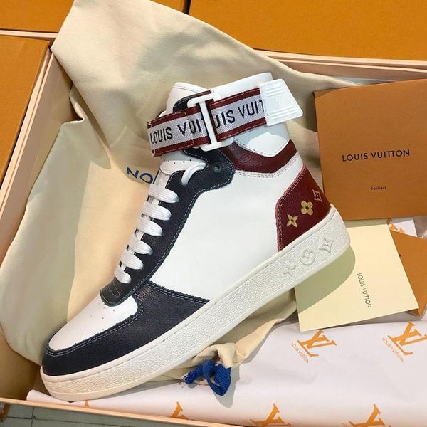 

fashion luxury men shoes casual breathable outdoor footwears with origin box bottes hommes ankle boots mens shoes fast ship luxury desig, Black