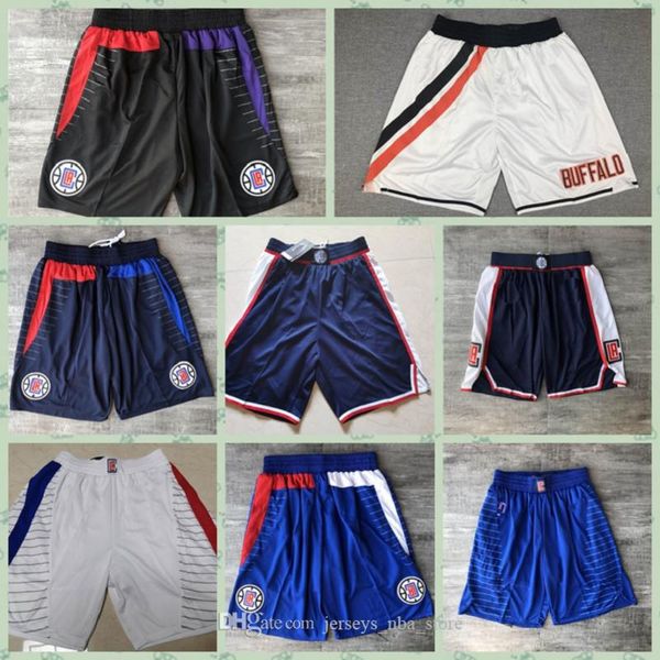 

mens basketball shorts los angeles clippers sweatpants stitched shorts kawhi leonard cityedtion paul george mesh shorts, Black;red