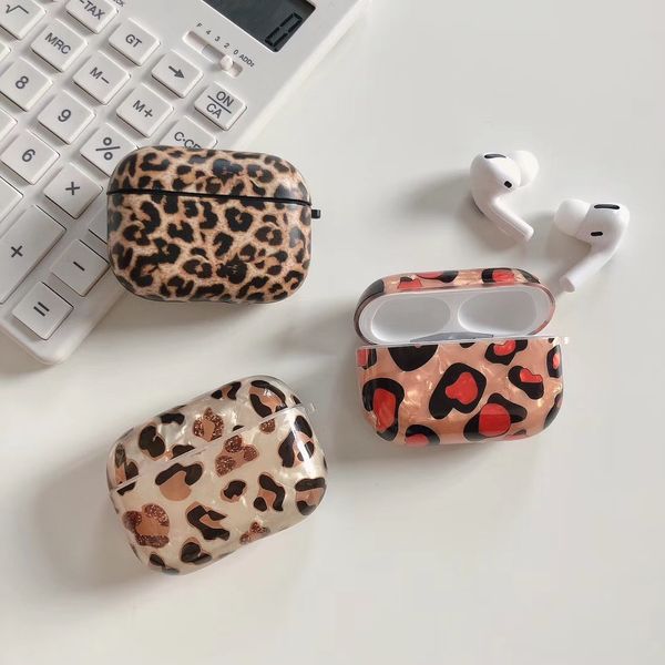 

airpods case high street elements leopard printed new tendency extravagant airpods 1/2/pro earphone shell 2-color