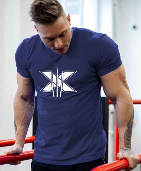 

mens t shirts sports casual t-shirt men running training slim printing short sleeve t-shirt fashion tee loose fashion, White;black