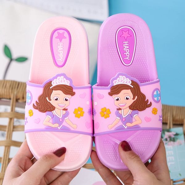 

jpwc3 men' and women' children' cute children children slippers sandals children' slippers princess baby' sand, Black;grey